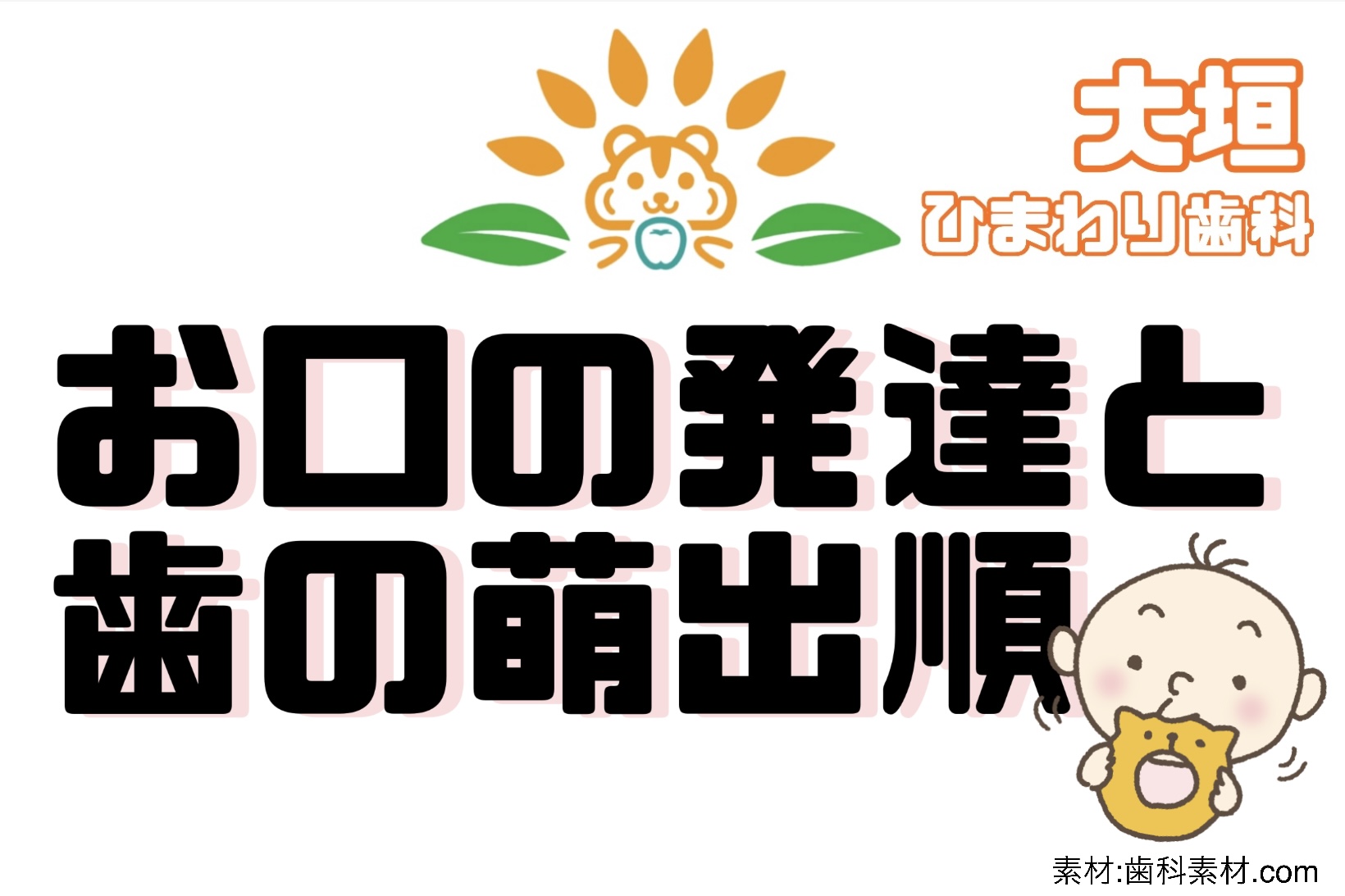 乳幼児期のお口の発達